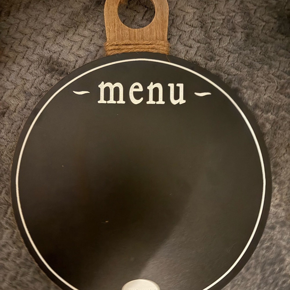 Black Chalkboard Menu Sign